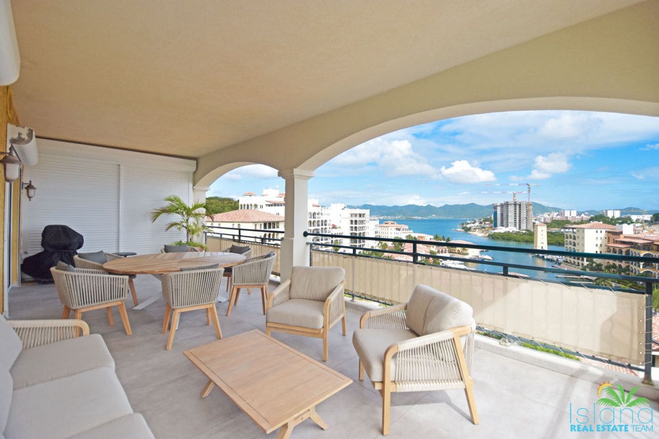 For Sale 3 Bedroom 3.5 Bath Ocean View Condo St. Maarten Cupecoy 1