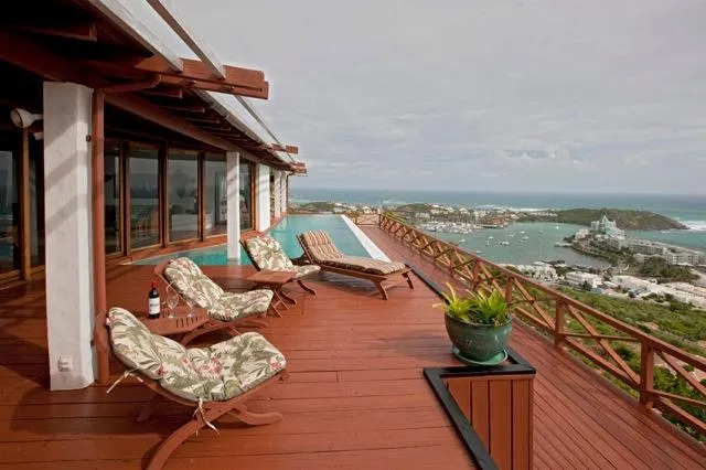 1. 3 Bedroom 3 Bath Villa Casa Linda Dawn Beach St. Maarten Deck With View 1 11zon