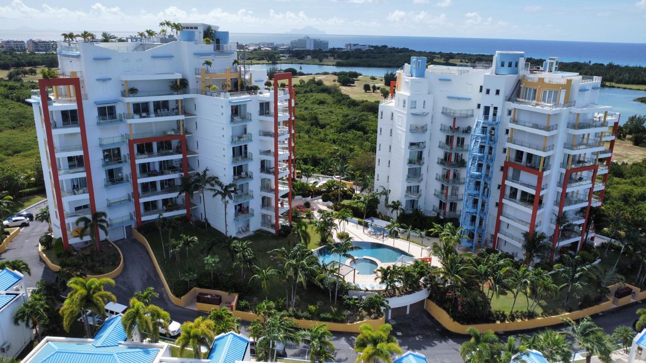 for sale, 1 bedroom, 1.5 bath ocean view condo, sint maarten, maho 23