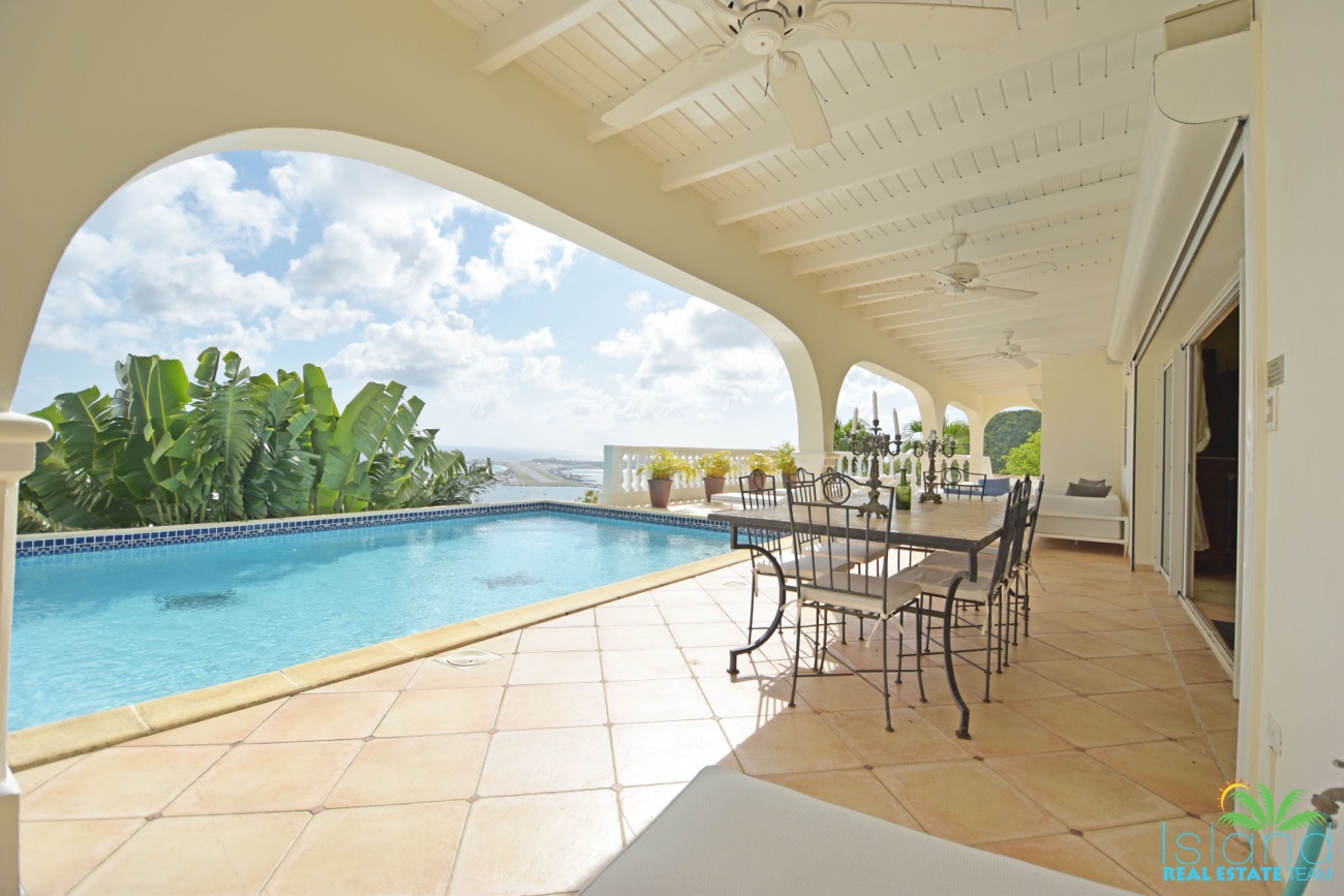 for sale, 3 bedroom ocean view villa, sint maarten, almond grove 2