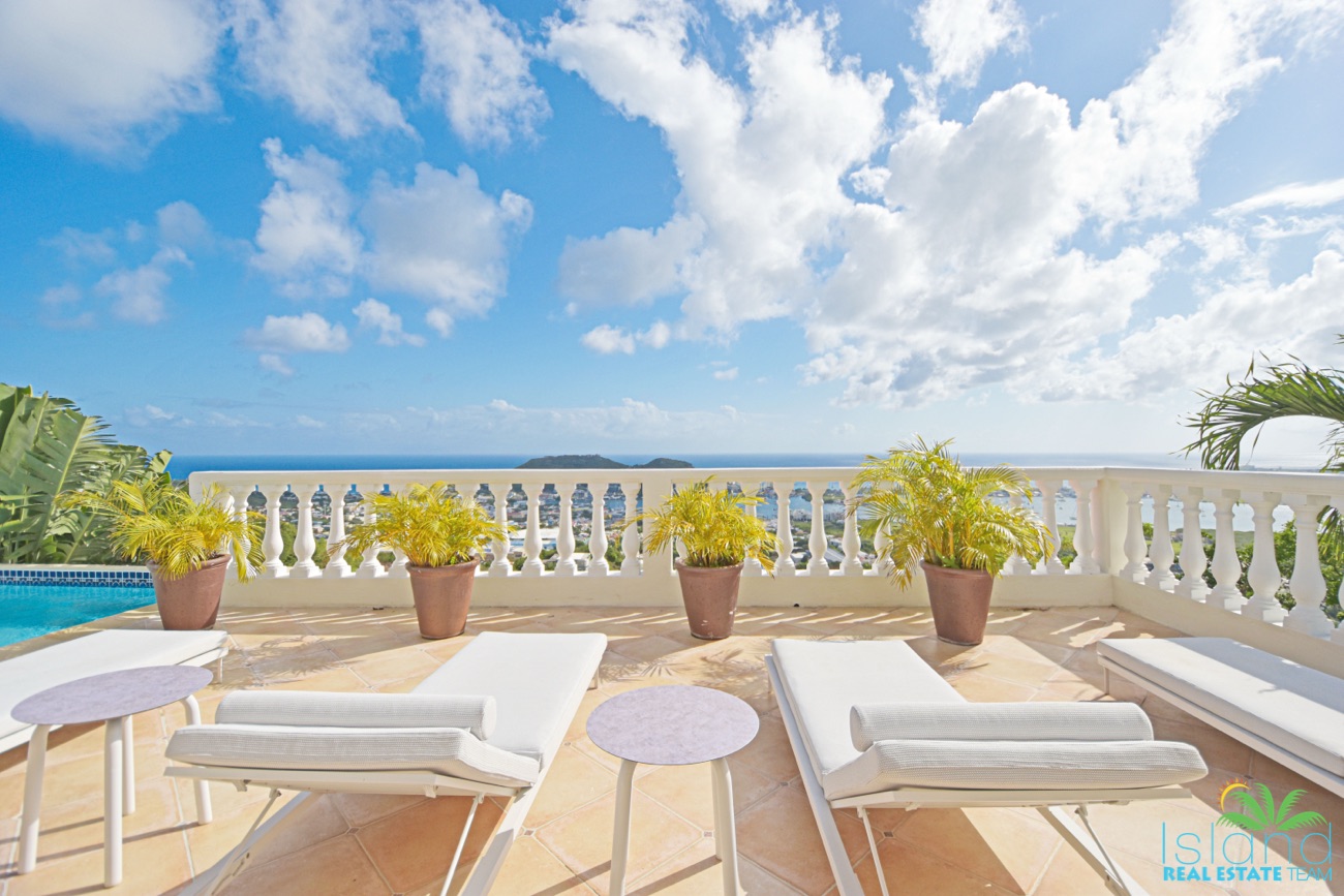 for sale, 3 bedroom ocean view villa, sint maarten, almond grove 30