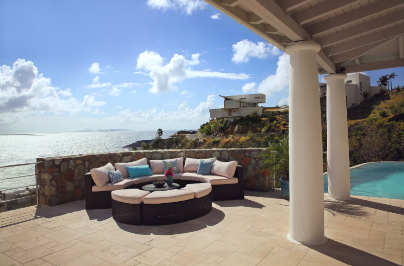 for sale 4 bedroom 5 bath ocean view villa in gated community, sint maarten, oyster pond 16