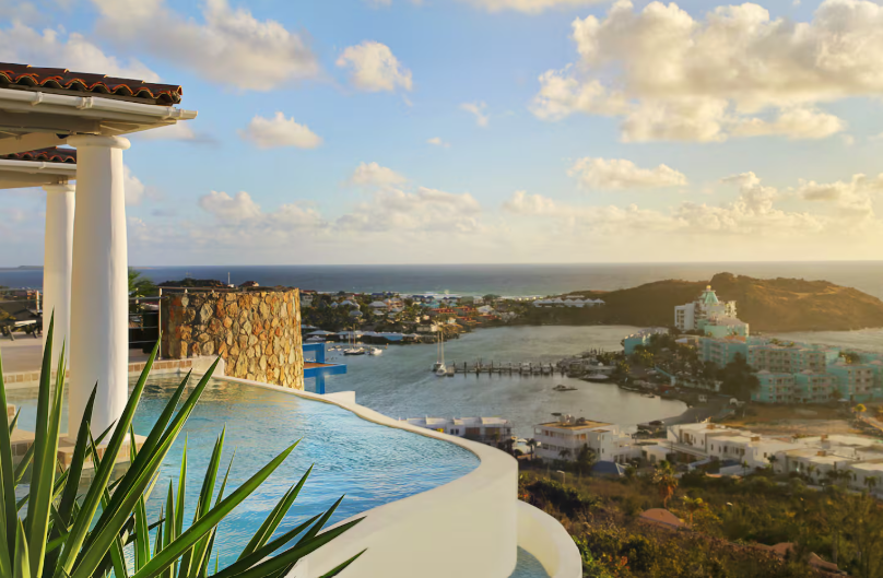 for sale 4 bedroom 5 bath ocean view villa in gated community, sint maarten, oyster pond 17