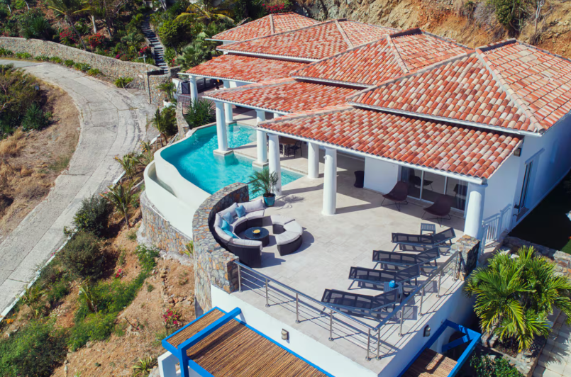 for sale 4 bedroom 5 bath ocean view villa in gated community, sint maarten, oyster pond 19