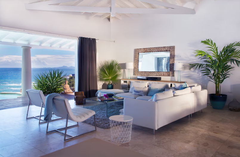 for sale 4 bedroom 5 bath ocean view villa in gated community, sint maarten, oyster pond 2