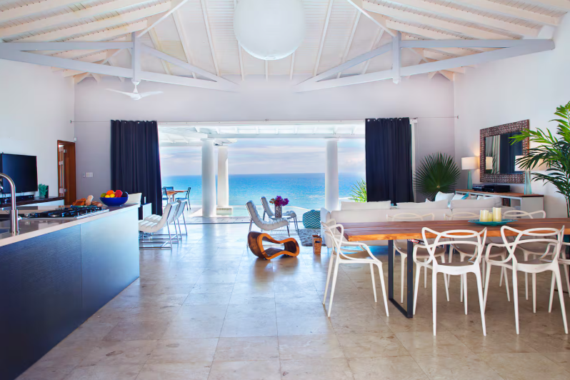 for sale 4 bedroom 5 bath ocean view villa in gated community, sint maarten, oyster pond 3