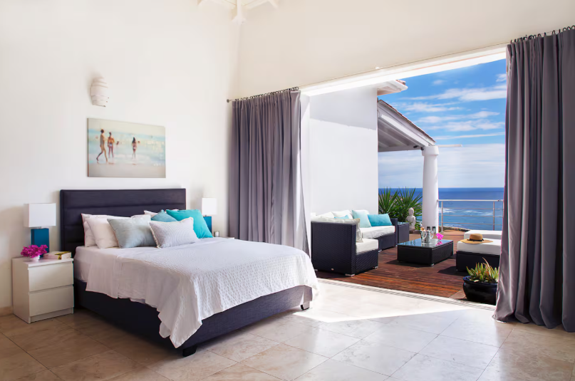for sale 4 bedroom 5 bath ocean view villa in gated community, sint maarten, oyster pond 6