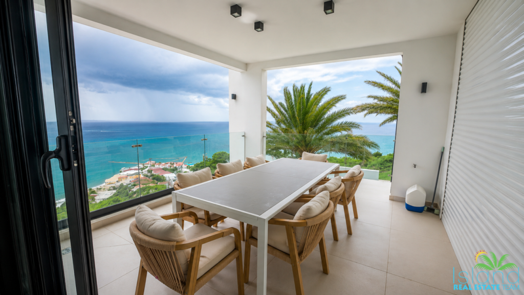 for sale in gated community, 3 bedroom ocean view condo, sint maarten, pelican key 1