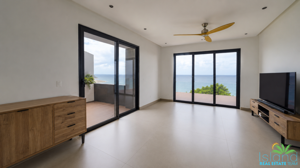 for sale in gated community, 3 bedroom ocean view condo, sint maarten, pelican key 3