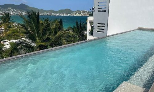 for sale 3 bedroom ocean view condo in gated community, st. maarten, beacon hill 1