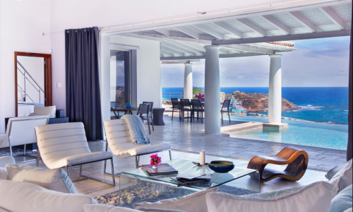 for sale 4 bedroom 5 bath ocean view villa in gated community, sint maarten, oyster pond 1